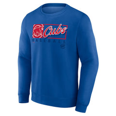 Chicago Cubs Focus Fleece Pullover Sweatshirt Royal