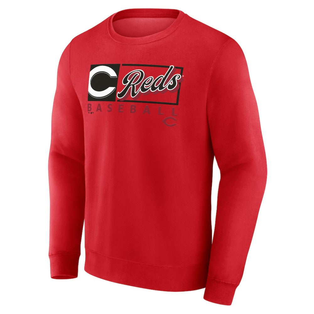 Cincinnati Reds Focus Fleece Pullover Sweatshirt Red
