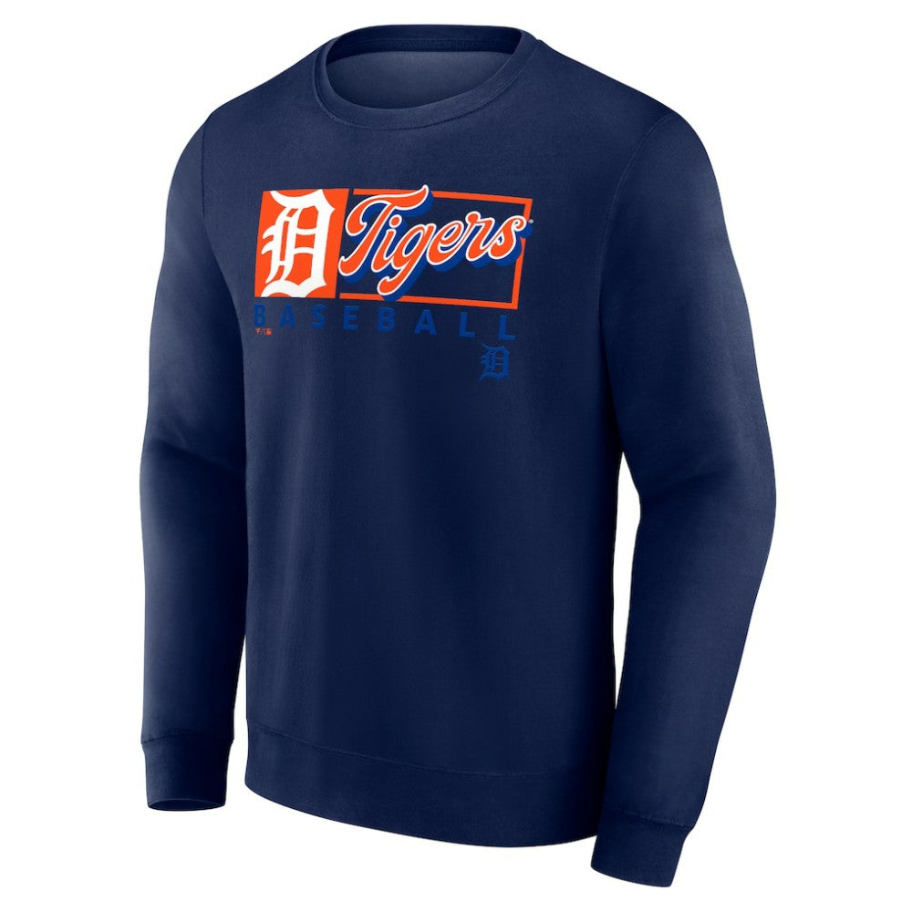 Detroit Tigers Focus Fleece Pullover Sweatshirt Navy