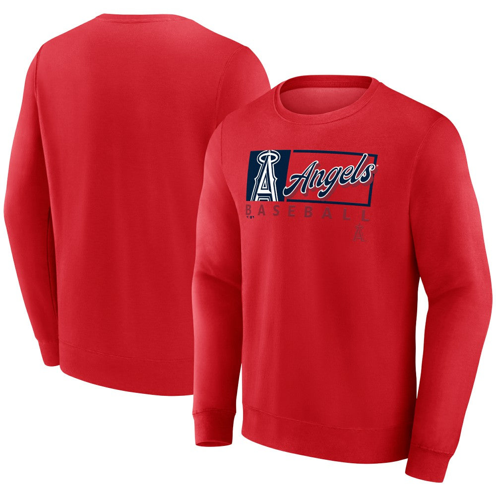 Los Angeles Angels Focus Fleece Pullover Sweatshirt Red