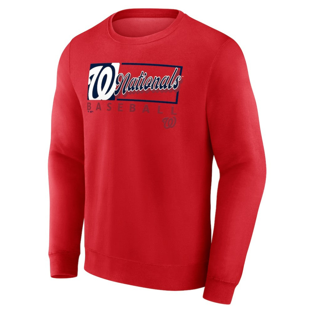 Washington Nationals Focus Fleece Pullover Sweatshirt Red