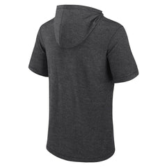 Chicago White Sox Push Short Sleeve Pullover Hoodie Heather Charcoal