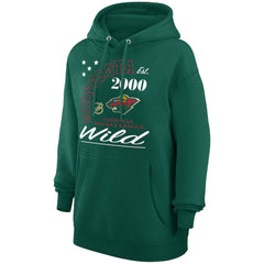 Minnesota Wild Starter Arch City Team Graphic Fleece Pullover Hoodie - Hunter Green Hoodies