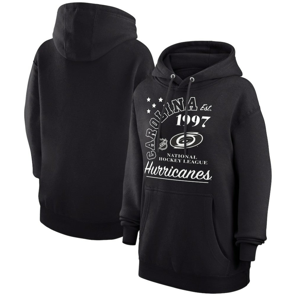 Carolina Hurricanes Starter Arch City Team Graphic Fleece Pullover Hoodie - Black Hoodies