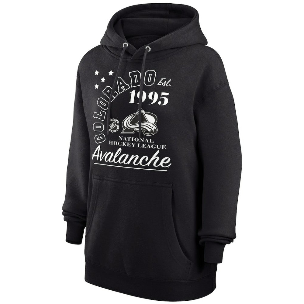 Colorado Avalanche Starter Arch City Team Graphic Fleece Pullover Hoodie - Black Hoodies