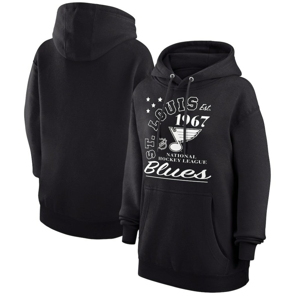 St. Louis Blues Starter Arch City Team Graphic Fleece Pullover Hoodie - Black Hoodies