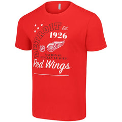 Detroit Red Wings Starter Arch City Team Graphic T-Shirt - Red T-shirts