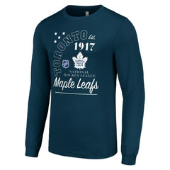 Toronto Maple Leafs Starter Arch City Theme Graphic Long Sleeve T-Shirt - Navy T-shirts
