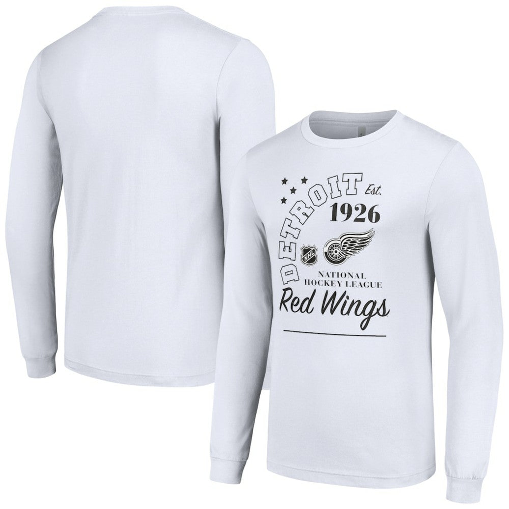Detroit Red Wings Starter Arch City Theme Graphic Long Sleeve T-Shirt - White T-shirts