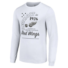 Detroit Red Wings Starter Arch City Theme Graphic Long Sleeve T-Shirt - White T-shirts