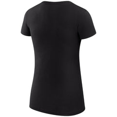 Carolina Hurricanes G-III 4Her by Carl Banks Women's Super-Slim Fit Lightweight Dot Print Team T-Shirt - Black T-shirts