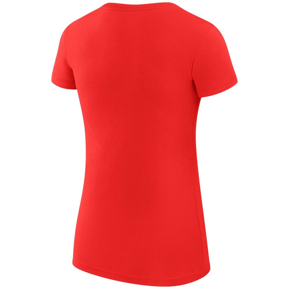 Florida Panthers G-III 4Her by Carl Banks Women's Super-Slim Fit Lightweight Dot Print Team T-Shirt - Red T-shirts