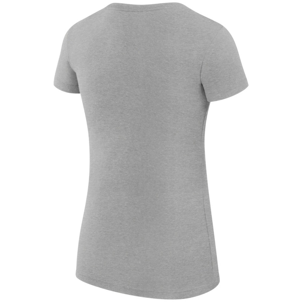 Florida Panthers G-III 4Her by Carl Banks Women's Super-Slim Fit Lightweight Dot Print Team T-Shirt - Heather Gray T-shirts