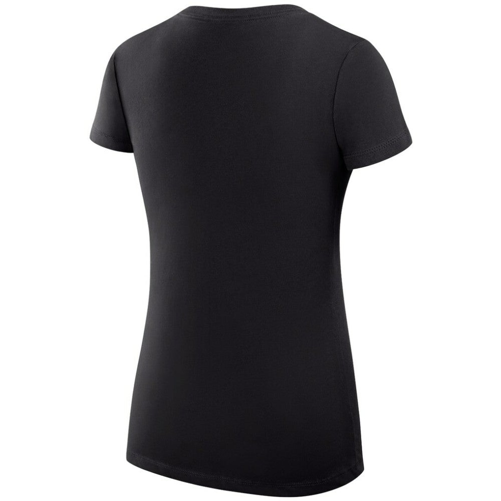 Philadelphia Flyers G-III 4Her by Carl Banks Women's Super-Slim Fit Lightweight Dot Print Team V-Neck T-Shirt - Black T-shirts