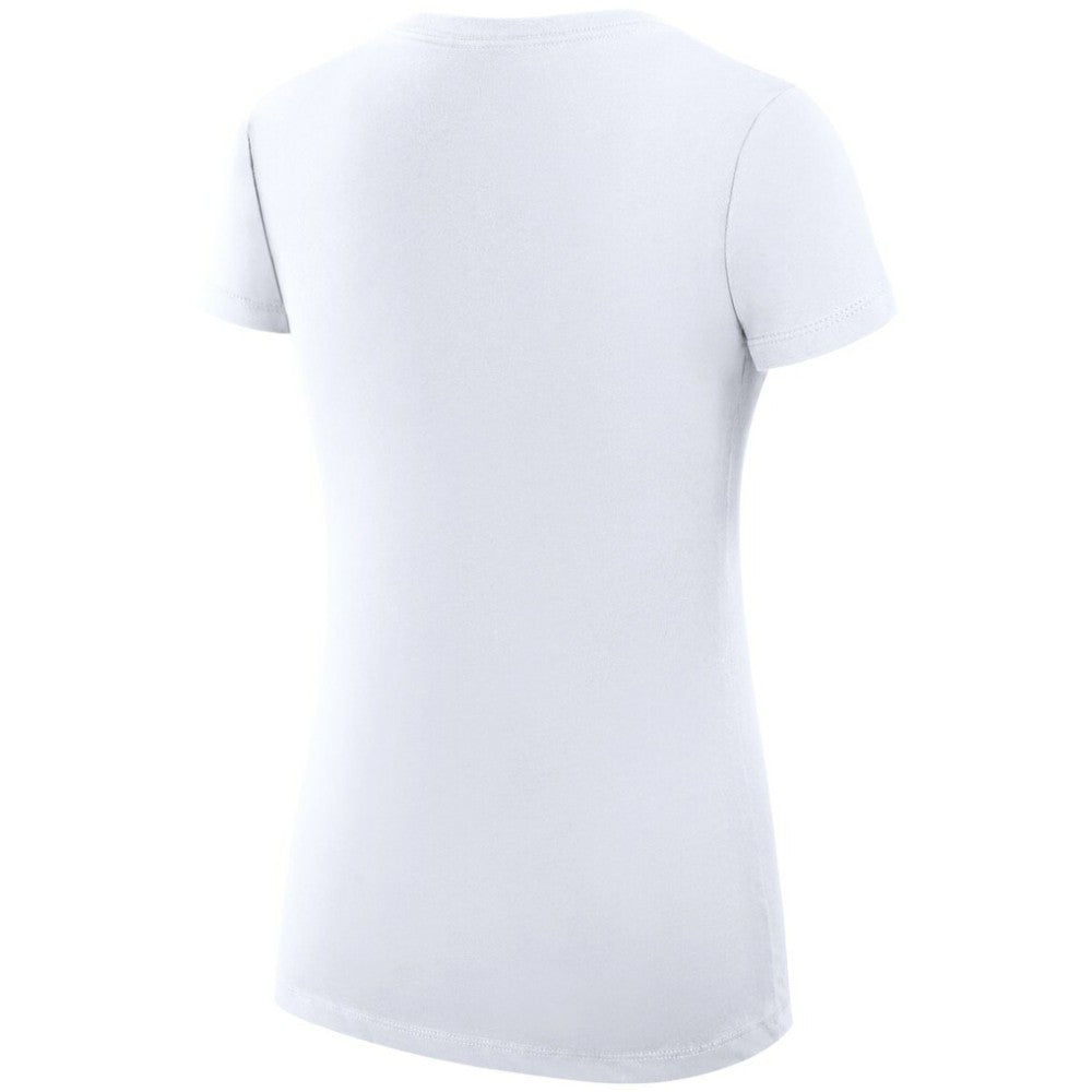 St. Louis Blues G-III 4Her by Carl Banks Women's Super-Slim Fit Lightweight Dot Print Team V-Neck T-Shirt - White T-shirts