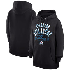 Colorado Avalanche Starter Puck Pullover Hoodie - Black Hoodies