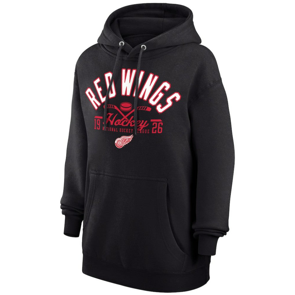 Detroit Red Wings Starter Puck Pullover Hoodie - Black Hoodies