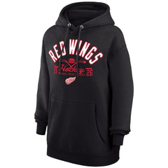 Detroit Red Wings Starter Puck Pullover Hoodie - Black Hoodies