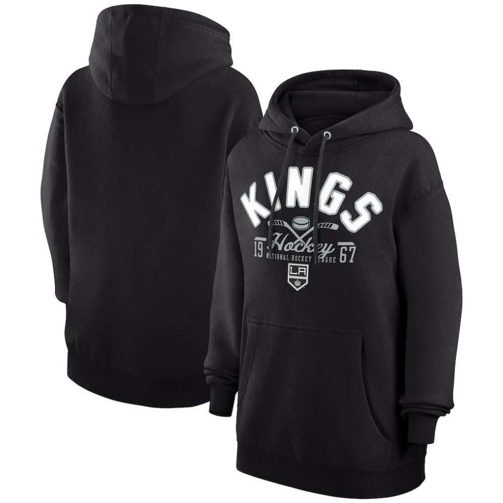 Los Angeles Kings Starter Puck Pullover Hoodie - Black Hoodies