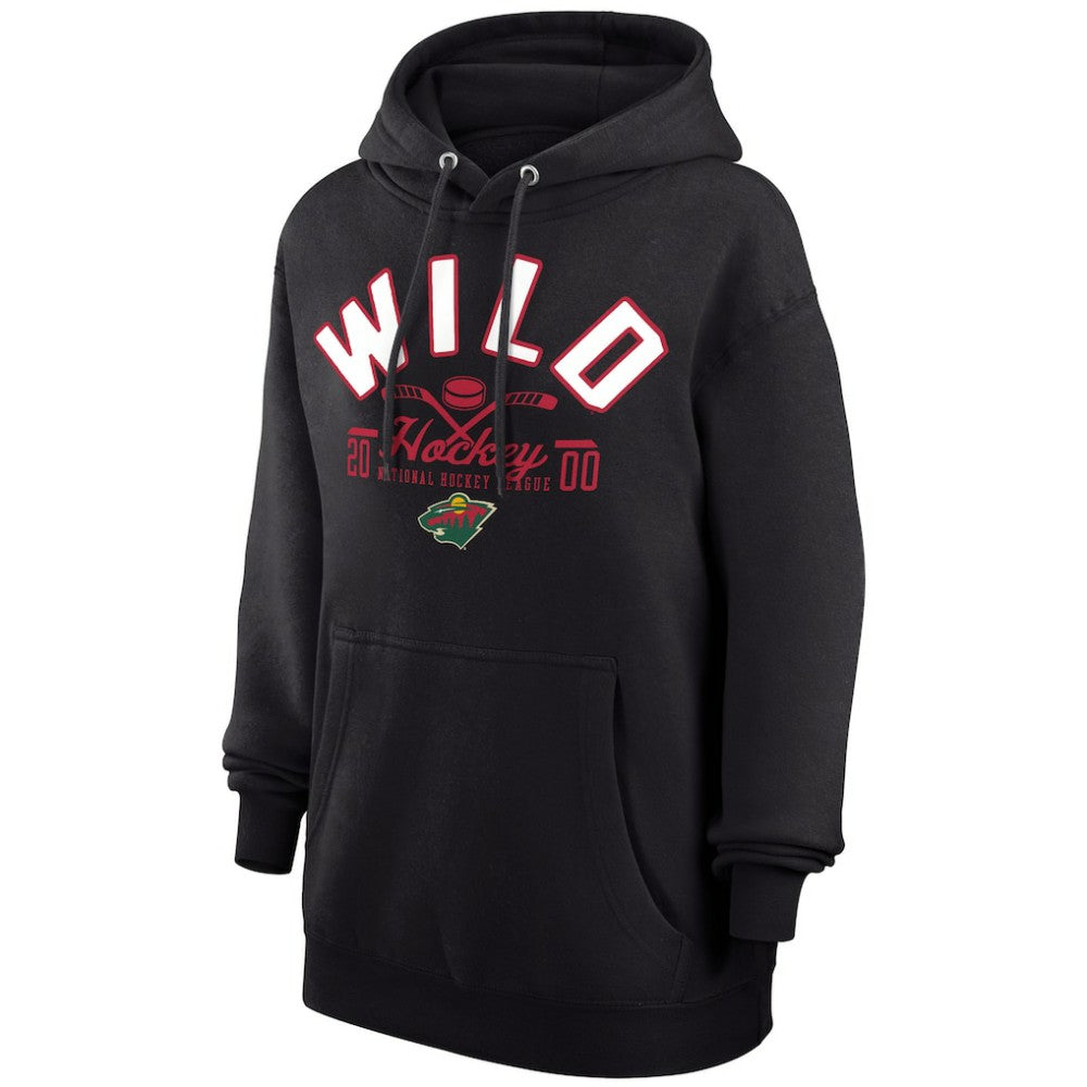 Minnesota Wild Starter Puck Pullover Hoodie - Black Hoodies