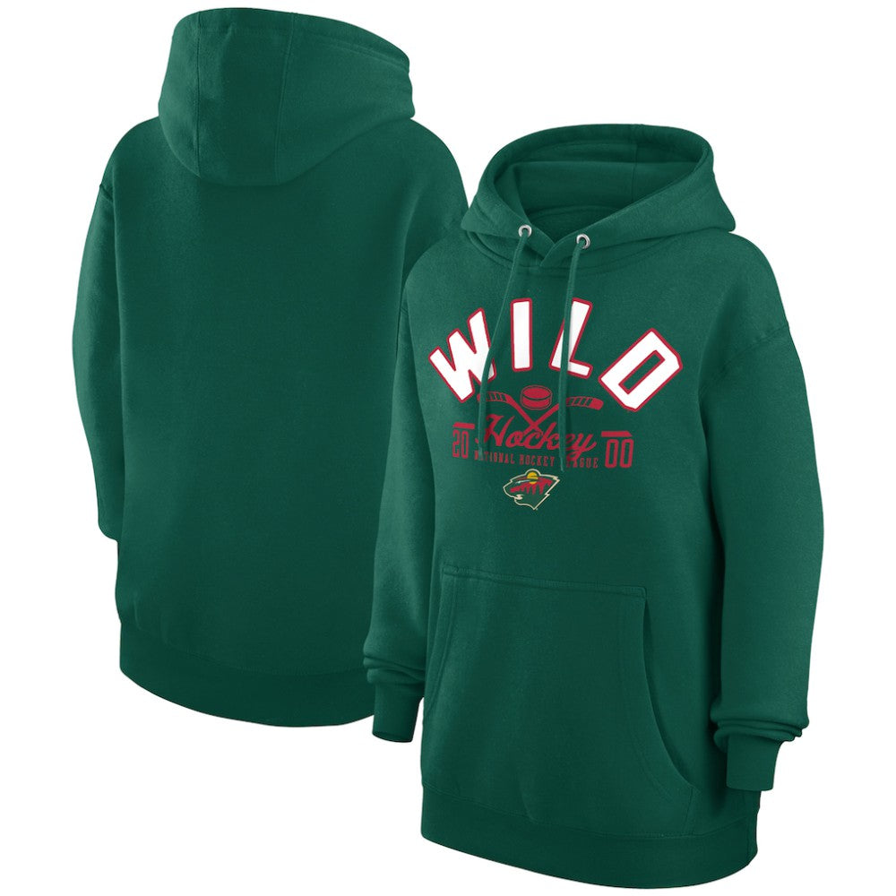 Minnesota Wild Starter Puck Pullover Hoodie - Green Hoodies