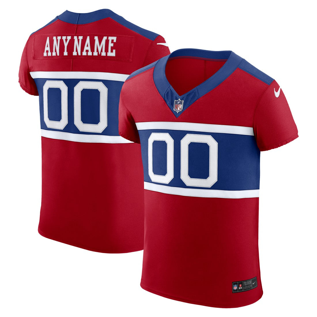 New York Giants Alternate Vapor F.U.S.E. Elite Custom Jersey - Red online