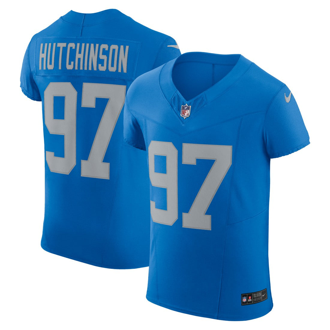 Aidan Hutchinson Detroit Lions Alternate Vapor F.U.S.E. Elite Jersey - Blue on sale