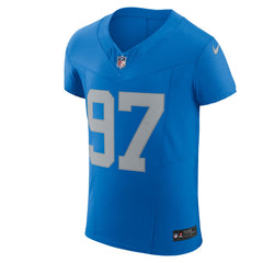 Aidan Hutchinson Detroit Lions Alternate Vapor F.U.S.E. Elite Jersey - Blue on sale