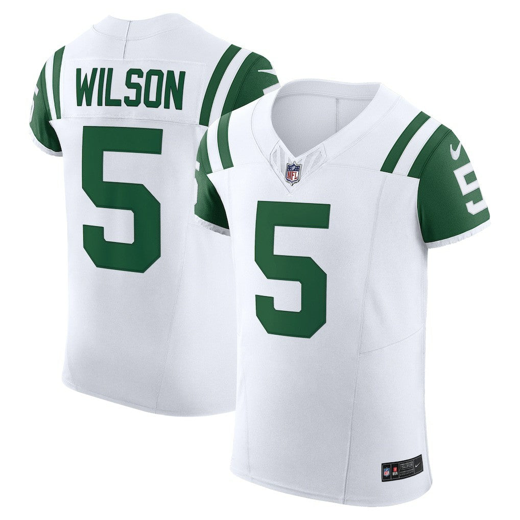 Garrett Wilson New York Jets Classic Alternate Vapor F.U.S.E. Elite Jersey - White discount