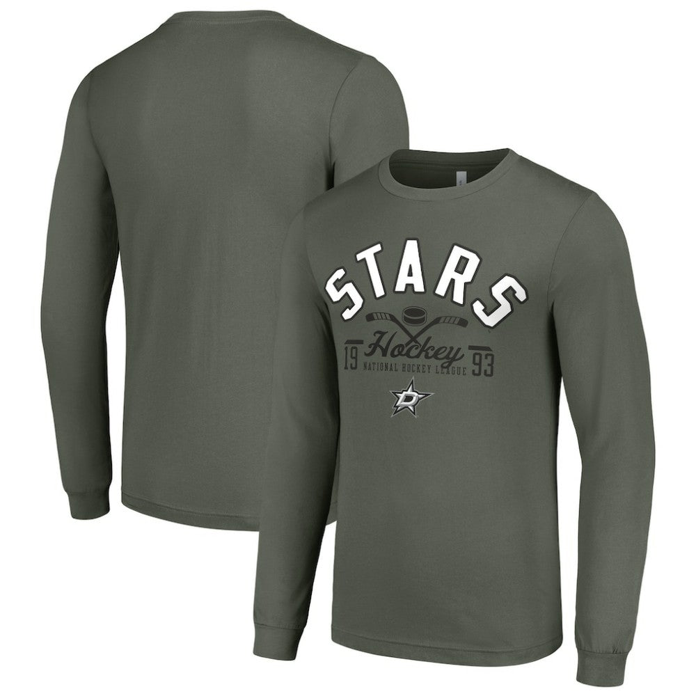 Dallas Stars Starter Puck Long Sleeve T-Shirt - Green T-shirts