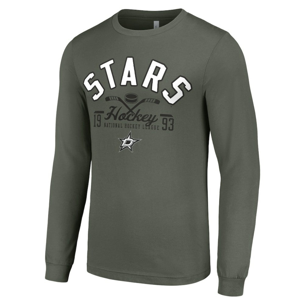 Dallas Stars Starter Puck Long Sleeve T-Shirt - Green T-shirts