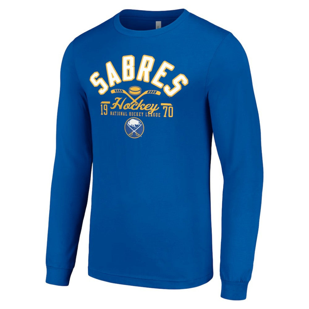 Buffalo Sabres Starter Puck Long Sleeve T-Shirt - Royal T-shirts