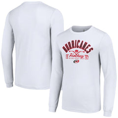 Carolina Hurricanes Starter Puck Long Sleeve T-Shirt - White T-shirts