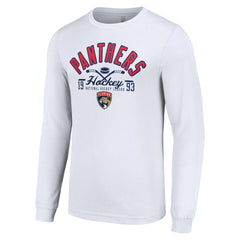 Florida Panthers Starter Puck Long Sleeve T-Shirt - White T-shirts