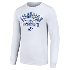 Tampa Bay Lightning Starter Puck Long Sleeve T-Shirt - White T-shirts