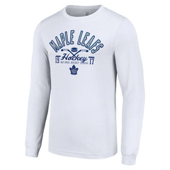 Toronto Maple Leafs Starter Puck Long Sleeve T-Shirt - White T-shirts