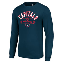 Washington Capitals Starter Puck Long Sleeve T-Shirt - Navy T-shirts