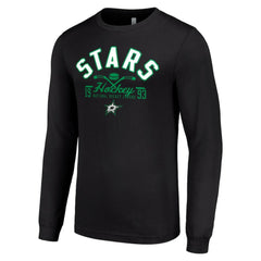 Dallas Stars Starter Puck Long Sleeve T-Shirt - Black T-shirts
