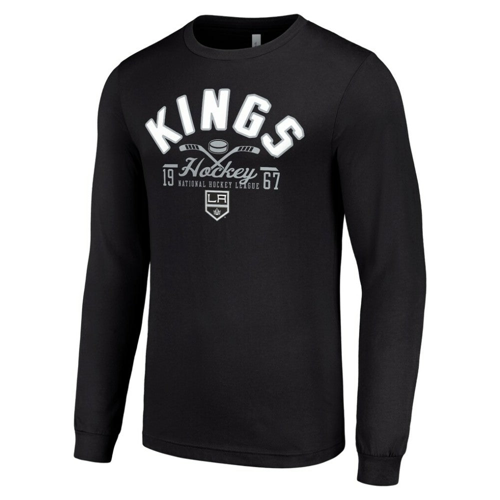Los Angeles Kings Starter Puck Long Sleeve T-Shirt - Black T-shirts