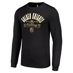 Vegas Golden Knights Starter Puck Long Sleeve T-Shirt - Black T-shirts