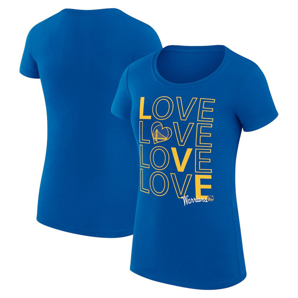 Golden State Warriors G-III 4Her by Carl Banks Women's Super-Slim Fit Lightweight Basketball Love T-Shirt sale - Royal on sale