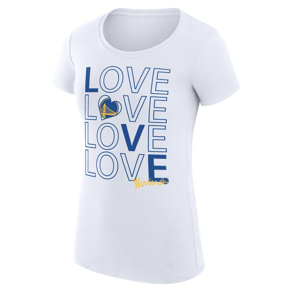 Golden State Warriors G-III 4Her by Carl Banks Women's Super-Slim Fit Lightweight Basketball Love T-Shirt sale - White online