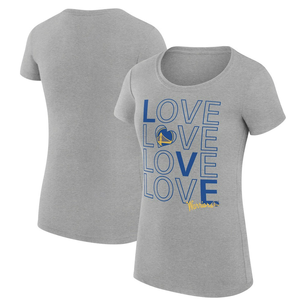 Golden State Warriors G-III 4Her by Carl Banks Women's Super-Slim Fit Lightweight Basketball Love T-Shirt sale - Heather Gray outlet
