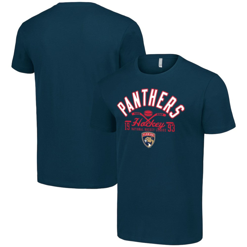 Florida Panthers Starter Half Puck T-Shirt - Navy T-shirts
