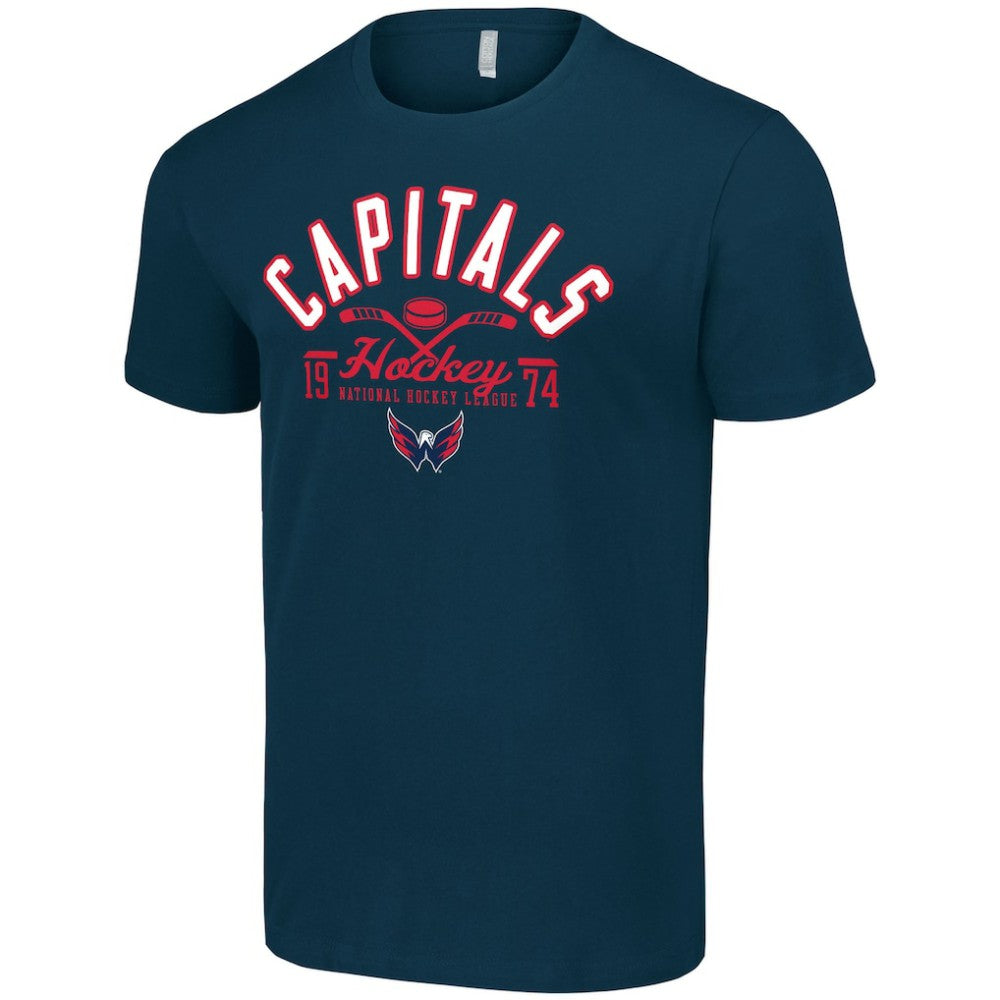 Washington Capitals Starter Half Puck T-Shirt - Navy T-shirts