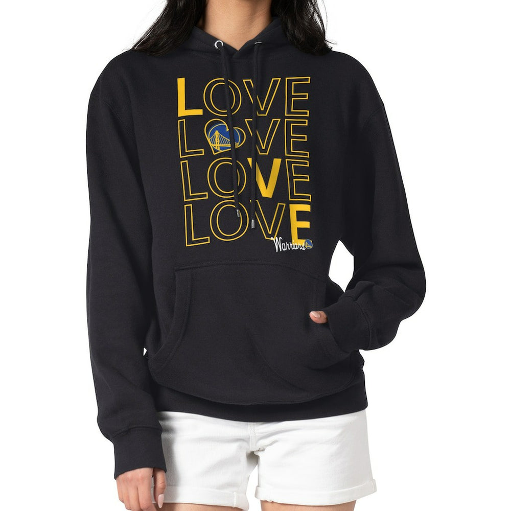 Golden State Warriors G-III 4Her by Carl Banks Women's Basketball Love Fleece Pullover Hoodie sale - Black cheap