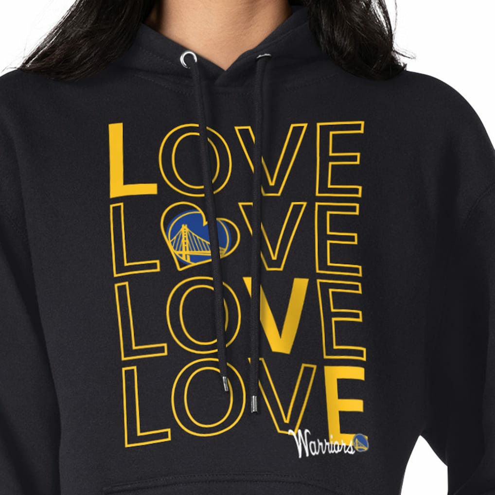 Golden State Warriors G-III 4Her by Carl Banks Women's Basketball Love Fleece Pullover Hoodie sale - Black cheap