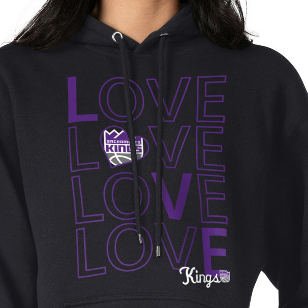 Sacramento Kings G-III 4Her by Carl Banks Women's Basketball Love Fleece Pullover Hoodie - Black shop