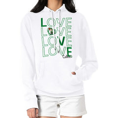Boston Celtics G-III 4Her by Carl Banks Women's Basketball Love Fleece Pullover Hoodie - White outlet