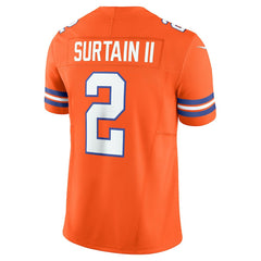 Patrick Surtain II Denver Broncos Alternate Mile High Collection 1977 Throwback Vapor F.U.S.E. Limited Jersey - Orange cheap